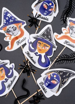 Pikery na babeczki Halloween HOKUS POKUS (6szt.)