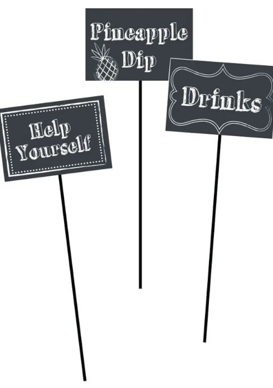Pikery na przekąski TABLICA (3szt.)