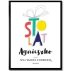 Plakat personalizowany 31x41 cm STO LAT prezent na 18 urodziny dla niej