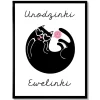 Plakat z kotem personalizowany 31x41 cm PREZENT DLA DWULATKI