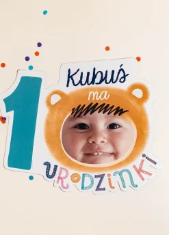 Podkładki dekoracja stołu na roczek MIŚ (6szt.)