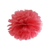 Pompon z bibuły CZERWONY 25cm