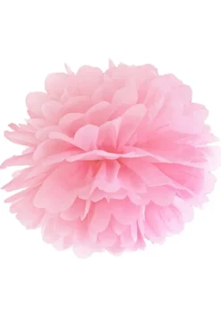 Pompon z bibuły RÓŻOWY 35cm