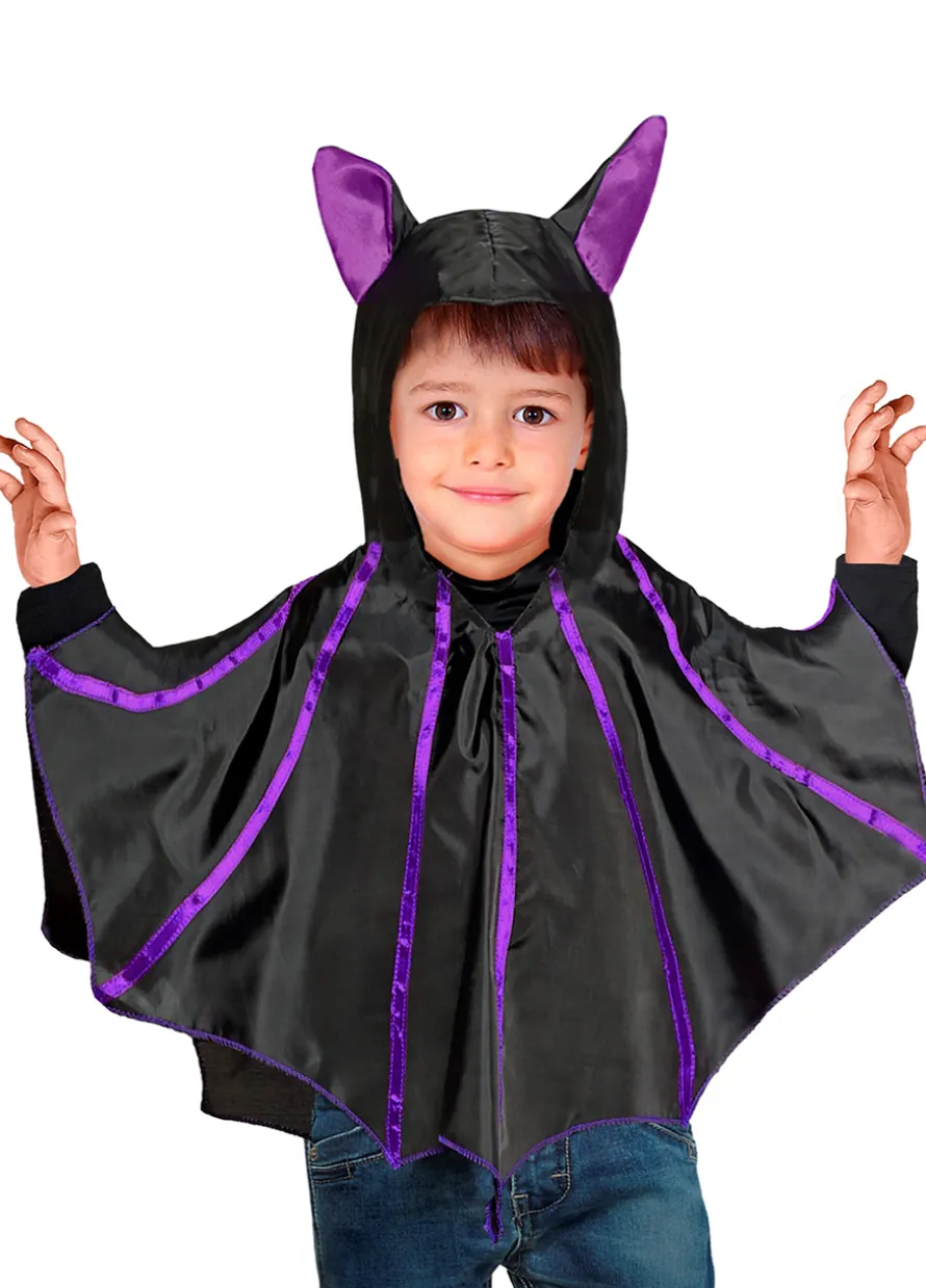 Poncho NIETOPERZ przebranie na Halloween dla dziecka