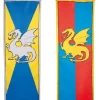 Proporzec RYCERZ I SMOK 100x30cm