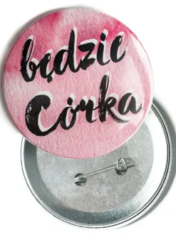 Przypinka dla przyszłej mamy BABY SHOWER CÓRKA 7,5 cm