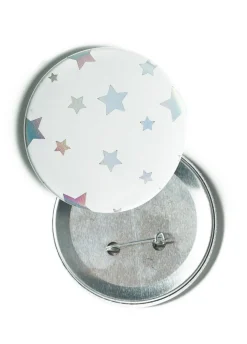 Przypinka GWIAZDKI 5cm holograficzna