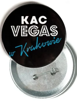 Przypinka KAC VEGAS w Krakowie 7,5 cm