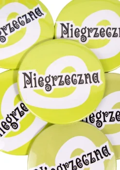 Przypinka na wieczór panieński NIEGRZECZNA