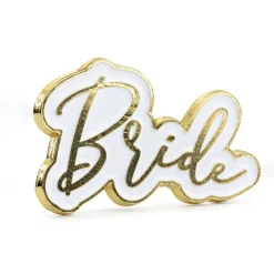 Przypinka na wieczór panieński BRIDE emaliowana