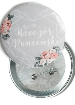 Przypinka na wieczór panieński VINTAGE 7,5 cm
