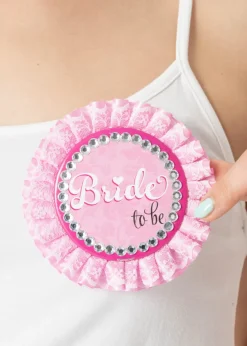 Przypinka na WIECZÓR PANIEŃSKI Bride to be