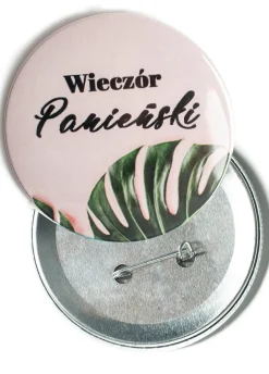 Przypinka na wieczór panieński MONSTERA 7,5 cm