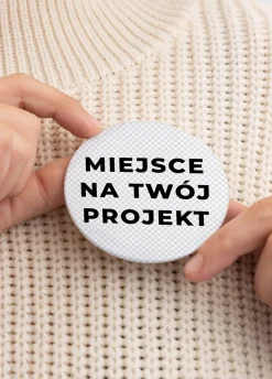 Przypinki z własnym nadrukiem TWÓJ PROJEKT (12szt.)