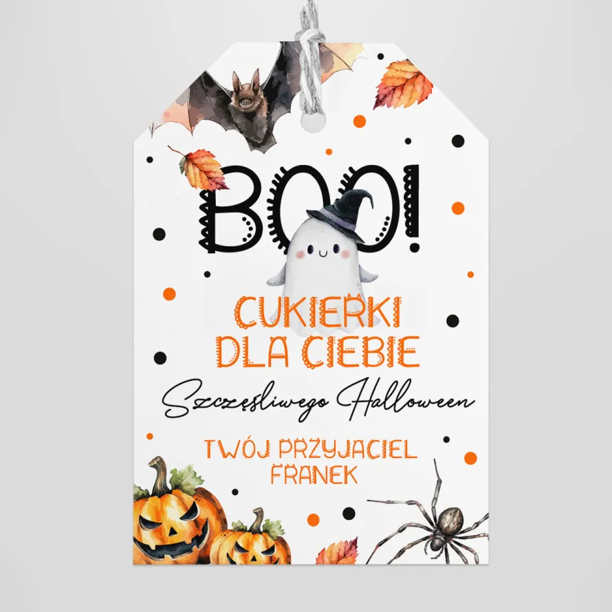 Przywieszki do prezentów HALLOWEEN