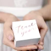 Pudełeczka podziękowania dla gości THANK YOU rose gold (10szt.)