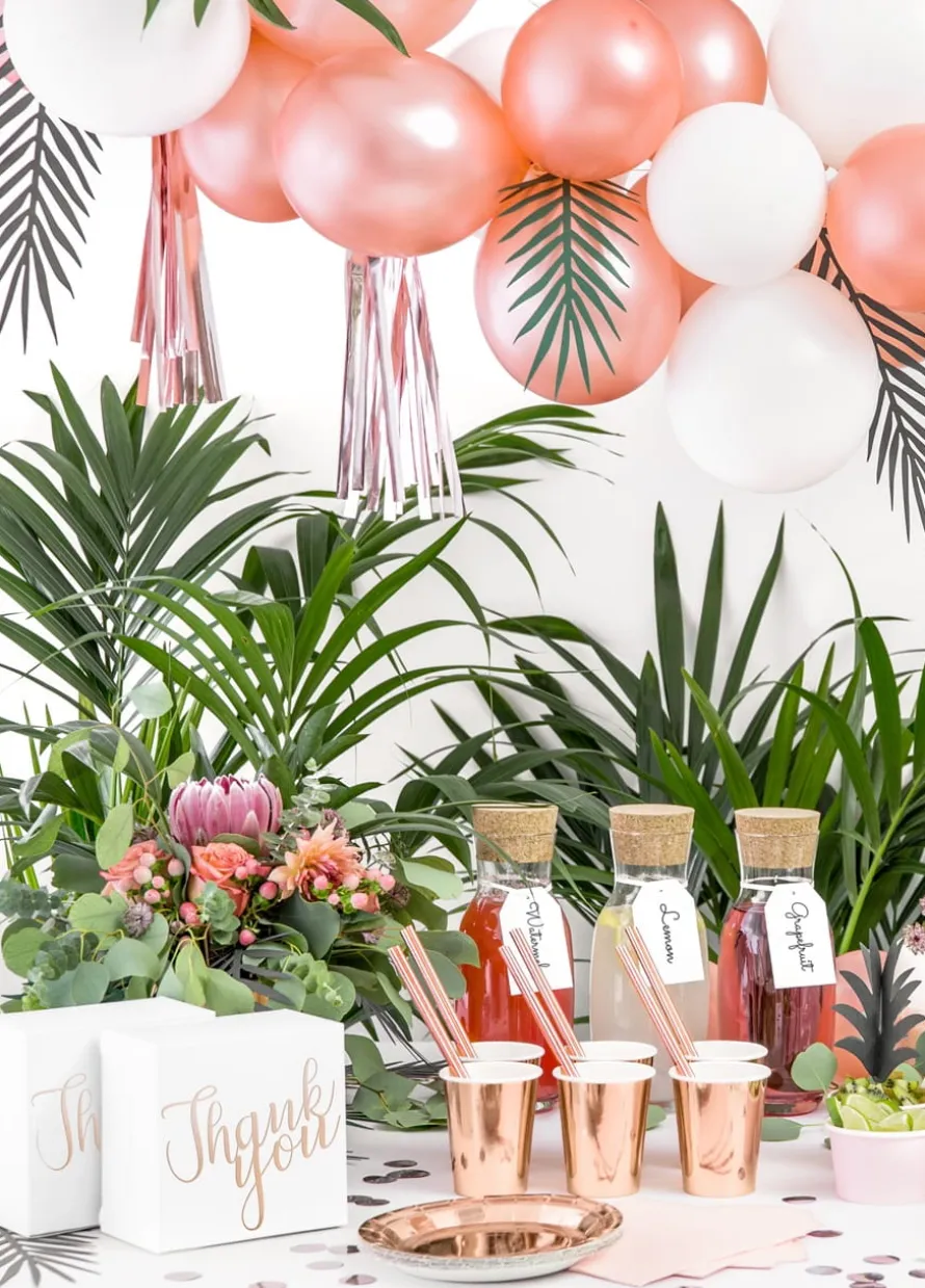Pudełka na ciasto THANK YOU różowe złoto (10szt.)