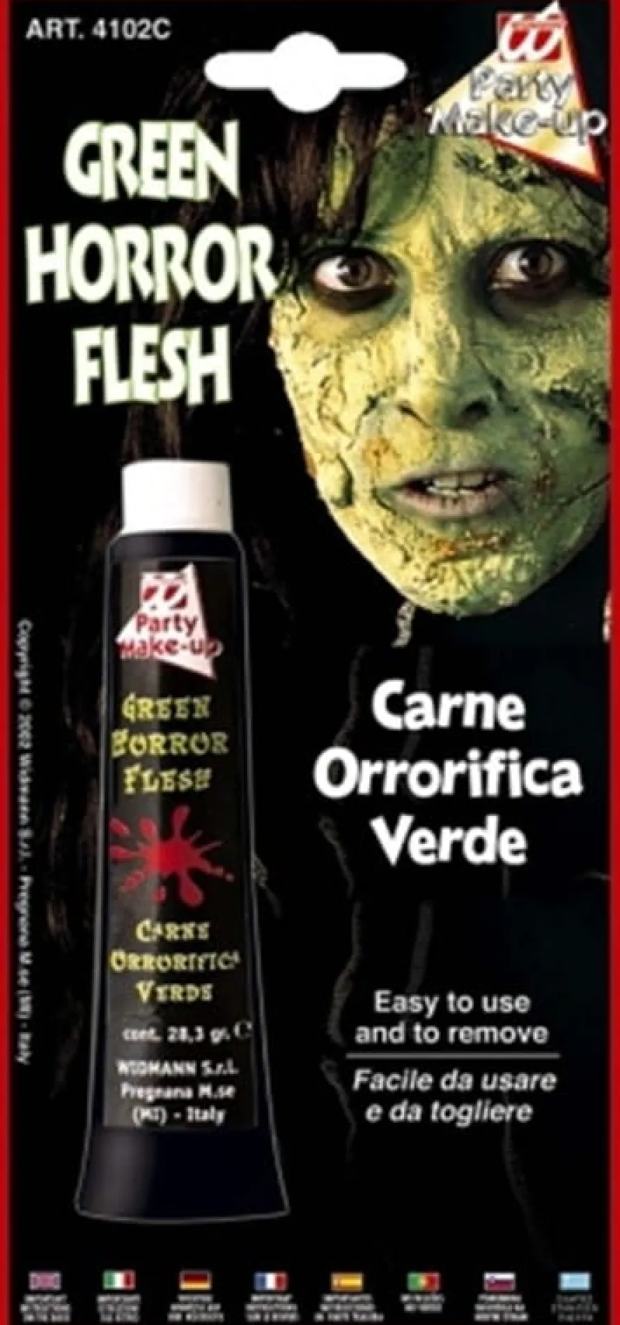 Płynny lateks do charakteryzacji ZIELONY makijaż na Halloween (28ml)