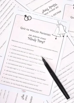 Quiz na WIECZÓR PANIEŃSKI zabawa