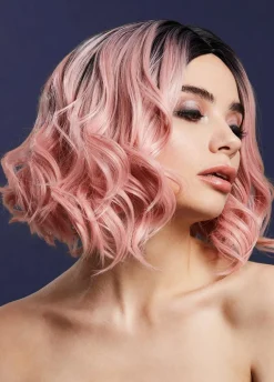 Różowa peruka ombre do ramion KOURTNEY
