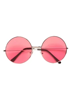 Różowe OKULARY LENONKI okulary lata 70
