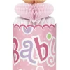 Rozeta na baby shower BUTELKA różowa