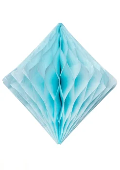 Rozeta papierowa DIAMENT niebieska 30cm