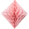 Rozeta papierowa DIAMENT łososiowa 30cm