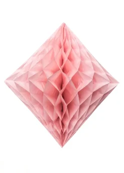 Rozeta papierowa DIAMENT łososiowa 30cm
