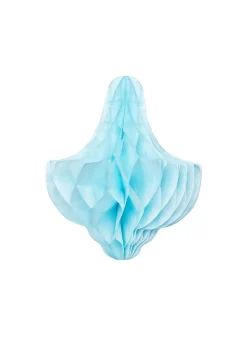 Rozeta papierowa DZWONECZEK niebieska 20cm