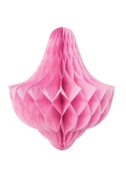 Rozeta papierowa DZWONECZEK różowa 30cm