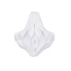 Rozeta papierowa DZWONECZEK biała 10cm