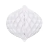 Rozeta papierowa HONEYCOMB biała 20cm