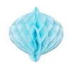 Rozeta papierowa HONEYCOMB niebieska 20cm