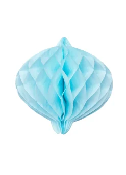 Rozeta papierowa HONEYCOMB niebieska 20cm