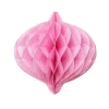 Rozeta papierowa HONEYCOMB różowa 20cm