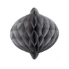 Rozeta papierowa HONEYCOMB szara 20cm