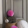 Rozeta papierowa KULA kremowa 10cm