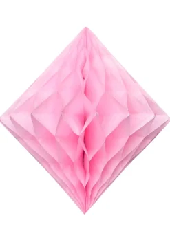 Rozeta wisząca DIAMENT różowa 40cm