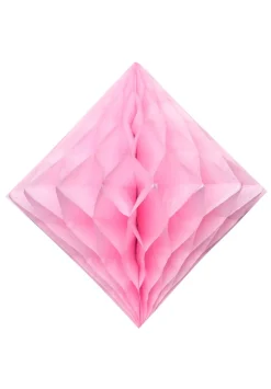 Rozeta wisząca DIAMENT różowa 30cm