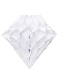 Rozeta z papieru BRYLANT biała 30cm