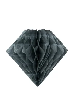 Rozeta z papieru BRYLANT szara 20cm (3szt.)