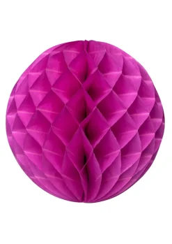 Rozeta z papieru KULA ciemnoróżowa 30cm
