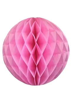 Rozeta z papieru KULA różowa 30cm