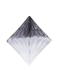 Rozety papierowe czarno-białe 10cm (5szt.)