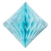 Rozety papierowe DIAMENT niebieskie 20cm (3szt.)