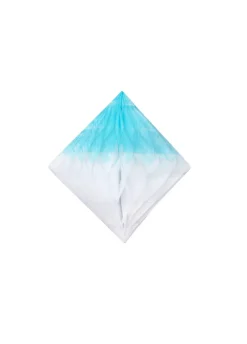 Rozety papierowe niebiesko-białe 10cm (5szt.)