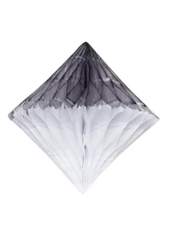Rozety z papieru czarno-białe 20cm (3szt.)