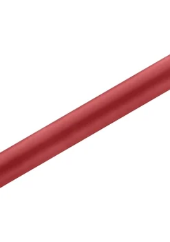 Satyna gładka CZERWONA nieobszyta 0,36m x 9m