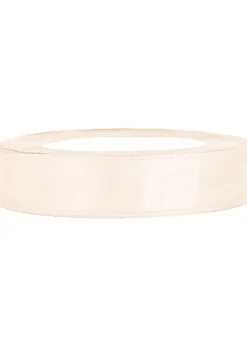 Satynowa tasiemka kremowa 12mm/25m